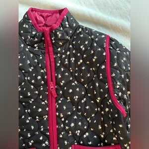 Girls’ Floral Print Lightweight Quilted Jacket, Size 14/16